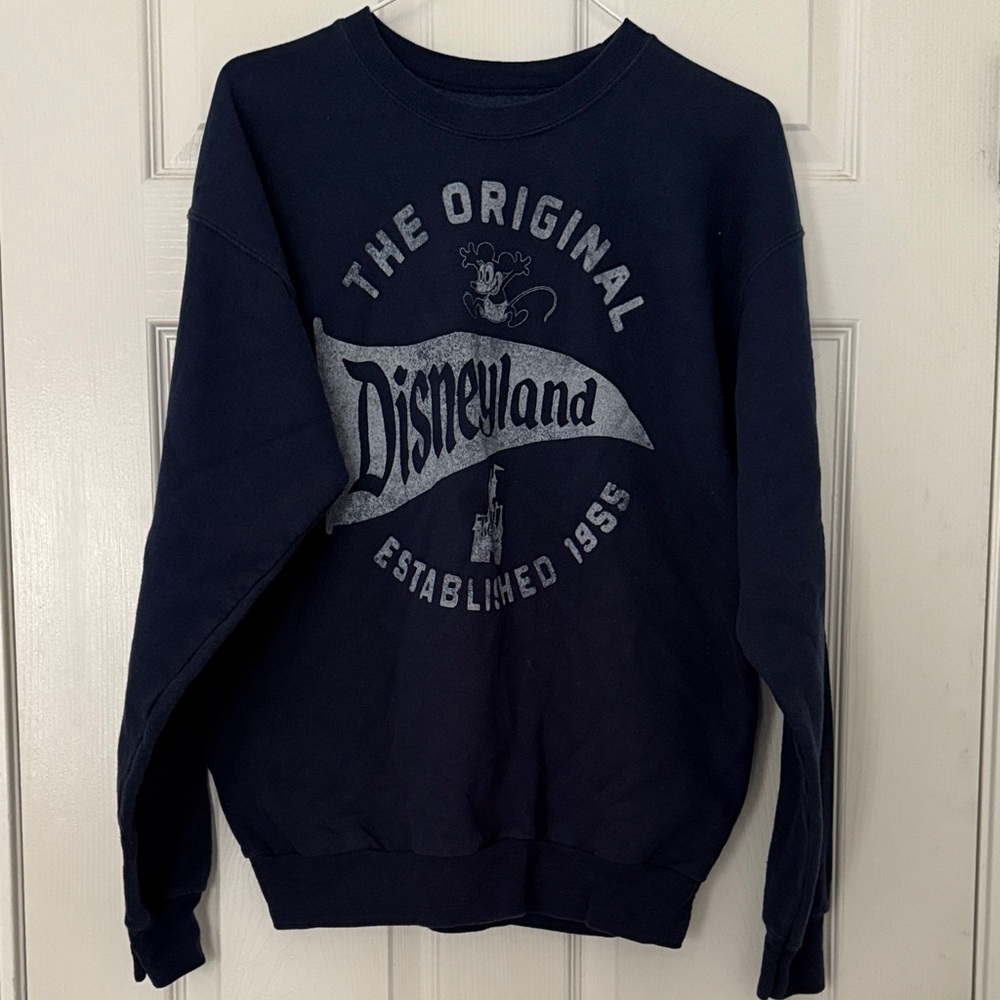Disneyland Parks Official Navy Blue Sweatshirt (size M)